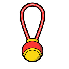 Pet Toy Ball on Loop Illustration