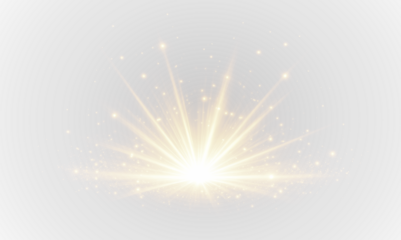 A golden glow with shimmering rays and iridescent dust against a softly illuminated background. An elegant, shimmering effect for festive visuals.