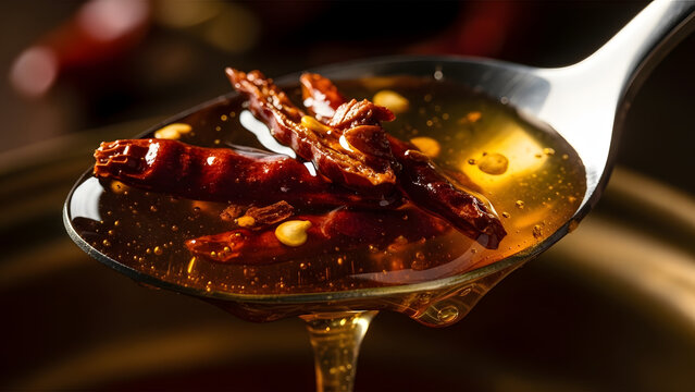 Spoonful of hot chili oil