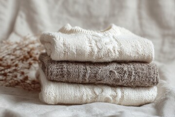 warm knitted jumper for little baby