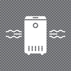 Vector Icon of a Portable Air Purifier for Improving Air Quality.