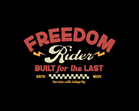 Freedom Rider Built for the Last Estd MXIV Service with Integrit