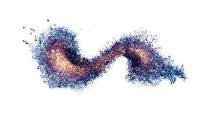 Abstract Glitter Galaxy