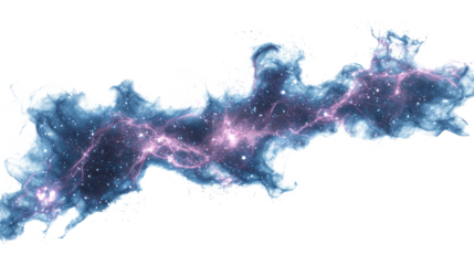 Abstract Nebula Isolated on Transparent Background