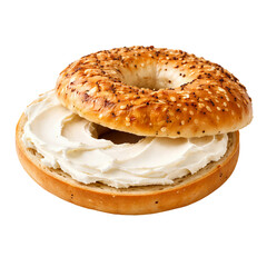 Sesame Bagel with Cream Cheese