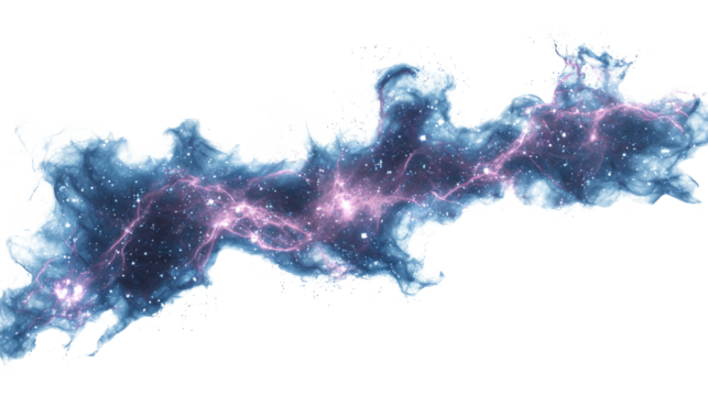 Abstract Nebula Isolated on Transparent Background - Powered by Adobe