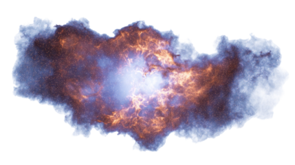 Dramatic Nebula Cloud with Stars