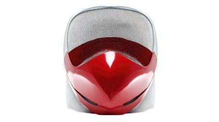 Fencing mask on white