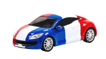 French Flag Toy Car
