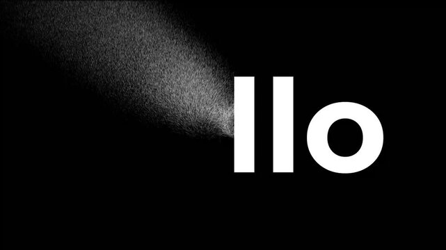 hello animation text