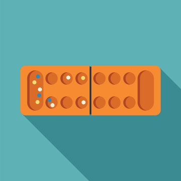 Mancala board game with seeds in holes, perfect for strategy and planning concepts