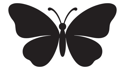 Butterfly vector illustration isolated on a white background with elegant wings and decorative natural design