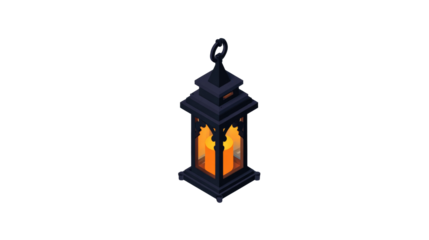 Isometric Lantern Illustration