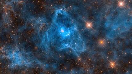 Cosmic Bloom: An entrancing celestial display in the vast expanse of space. Intricate, ethereal nebulae glow with an array of cosmic wonders. Captivating, enchanting 