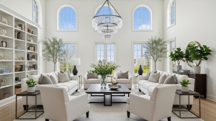 Modern living room with elegant decor