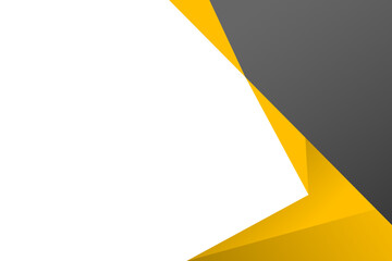 Abstract Yellow and gray shape color background space for text and message for template, poster, flyer design. Vector illustration
