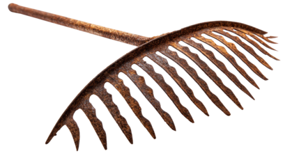 Old Rusty Metal Rake