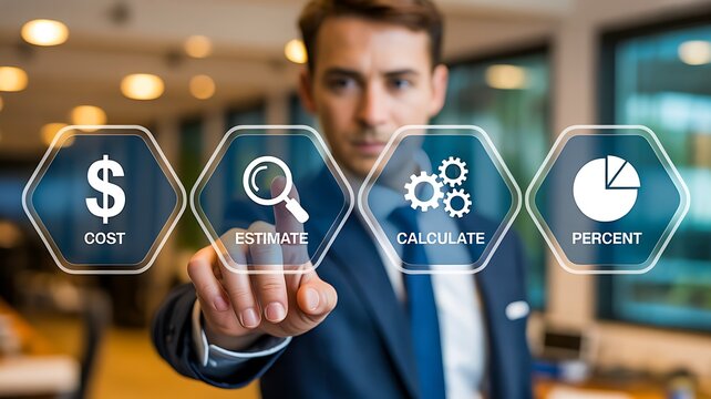 Business executive using cost control and financial management system
 - Powered by Adobe