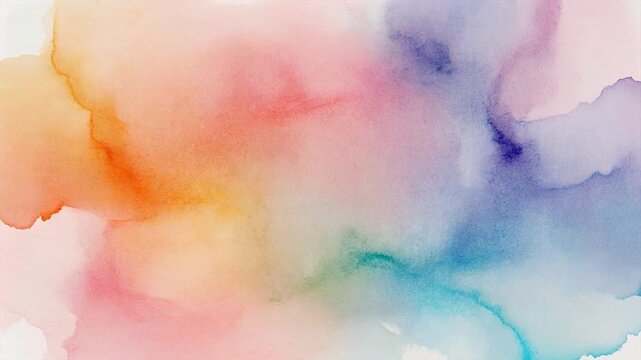 Beautiful Colorful Ink Spreading, Dreamy Wet Wash Painting Motion for Art and Design