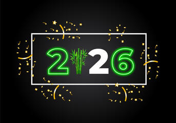 Happy new year 2026. texture 2026 with Scales of vector concept with black gradient background