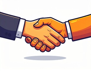 握手　イラスト