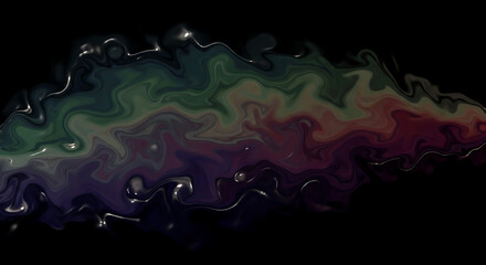 Abstract image of swirling, multicolored liquid, creating a dynamic and flowing design, showcasing fluidity and movement, ideal for a modern aesthetic