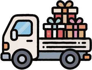 gift delivery illustration