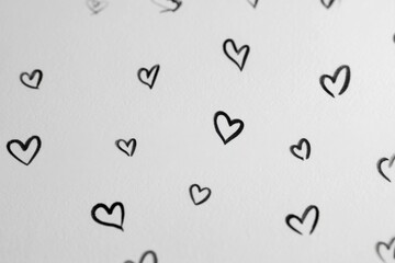 Obraz premium Minimal heart pattern background