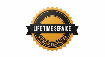 Lifetime Service Premium Protection Guarantee Seal.