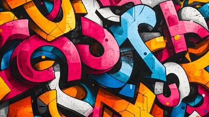 Vibrant Geometric Abstract Shapes and Patterns in Colorful Modern Design