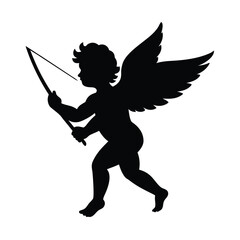 cupid-side-profile-silhouette--clean-vector-art.eps