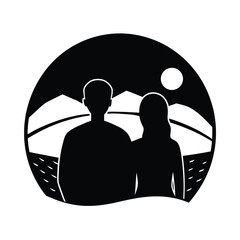 couple-facing-sunset-silhouette--flat-black-vector (1).eps