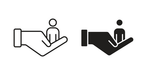 Retention icons Vector Symbol Design Illustration - for app or web. color editable