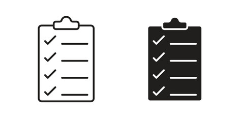 Todo list icons Vector Symbol Design Illustration - for app or web. color editable