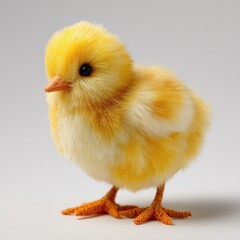Adorable Yellow Baby Chick Close-Up