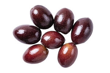 Fototapeta premium Fresh Java Plums on White Background