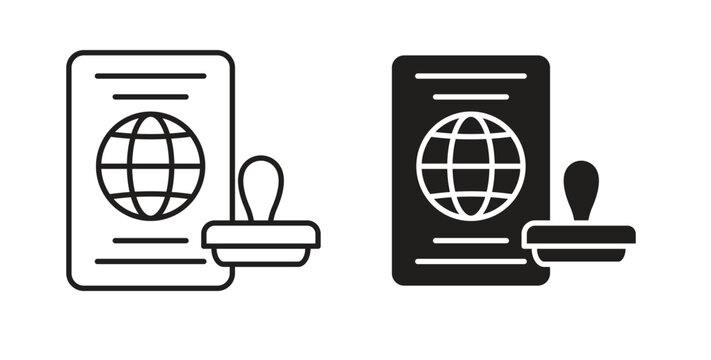 Visa icons Vector Symbol Design Illustration - for app or web. color editable
