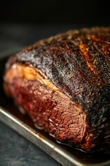 Slow-Cooked Beef Brisket with Crispy Crust