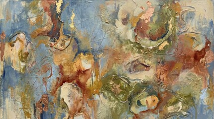 Abstract art showcasing vibrant colors and dynamic shapes in a 4K resolution digital artwork from a close-up viewpoint