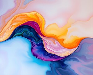 Surreal Sunset Landscape: 3D Painted Planets Floating Over Textured Abstract Waves
