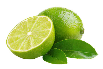 Fresh Lime with Leaves