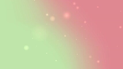 Pastel green and pink gradient background with floating sparkle particles and gentle light glow Modern abstract backdrop ideal for romantic themes creative design social media and celebration visuals