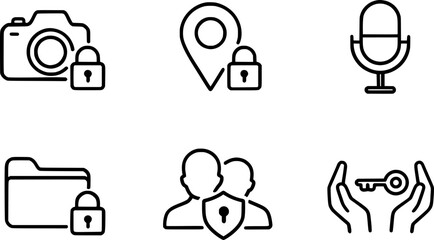 App access permissions control icons