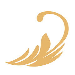 Golden Flourishes calligraphic vector