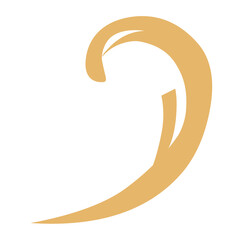 Golden Flourishes calligraphic vector