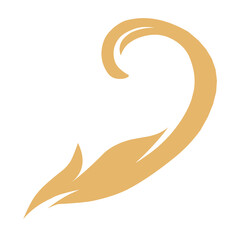 Golden Flourishes calligraphic vector