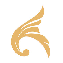 Golden Flourishes calligraphic vector