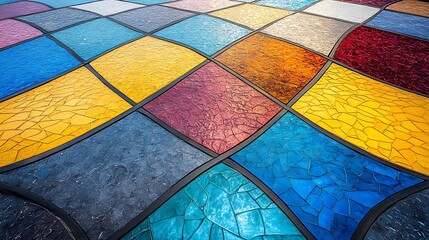 Colorful Mosaic Tile Pattern.