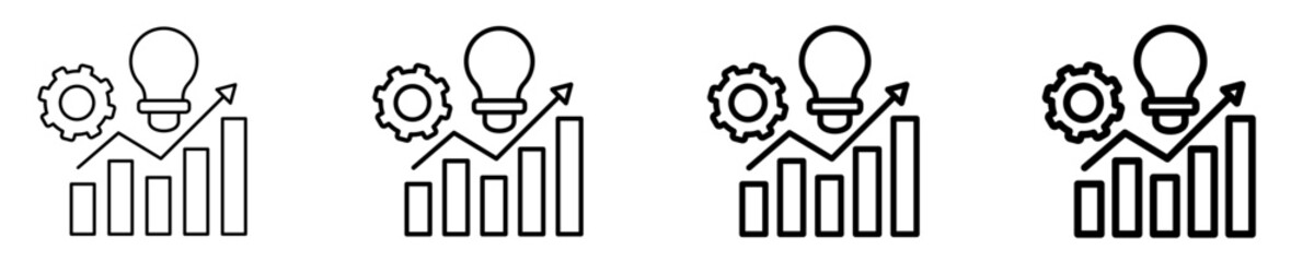 Business Evolution  Icon Set Different Style Collection
