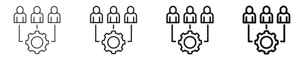 Stakeholder Management  Icon Set Different Style Collection
